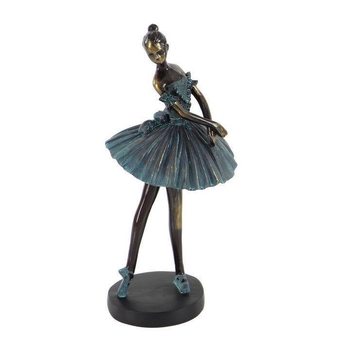 Polystone Frame Ballet Girl Sculpture, Assortment of 3, Gray