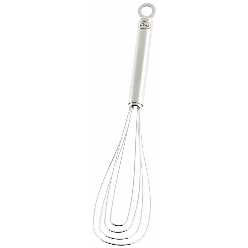 Rösle Stainless Steel Flat Wisk, 4 Wire, 10.6-inch