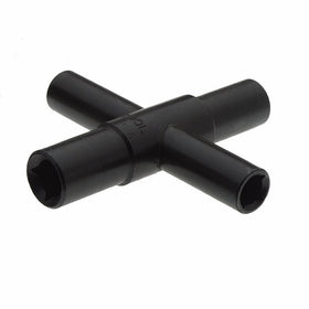 Superior Tool 03960 4-Way Key-Fits Stopcocks, Sillcocks, and Valves-Steel Construction for 1/4"-9/32" and 5/16"-11/32 Internal Square