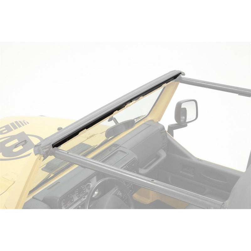 Bestop 51210-01 Black Drill-in Style Windshield Channel for 1997-2002 Wrangler TJ
