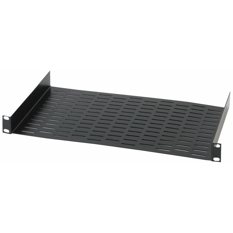 Raxxess RAX UNS1 Vented Universal Rack Tray Shelf for 19" Server Racks, with Bottom Slots for Mounting Non-Rack and Half-Rack Equipment