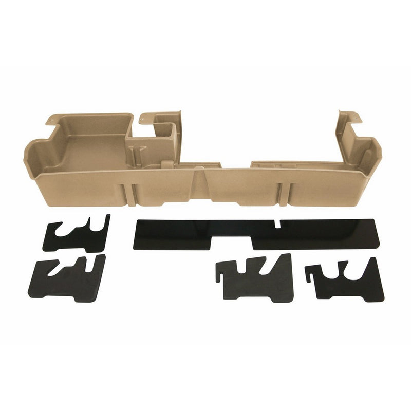 DU-HA Under Seat Storage Fits 07-17 Toyota Tundra Double Cab with Subwoofer, Tan, Part #60063
