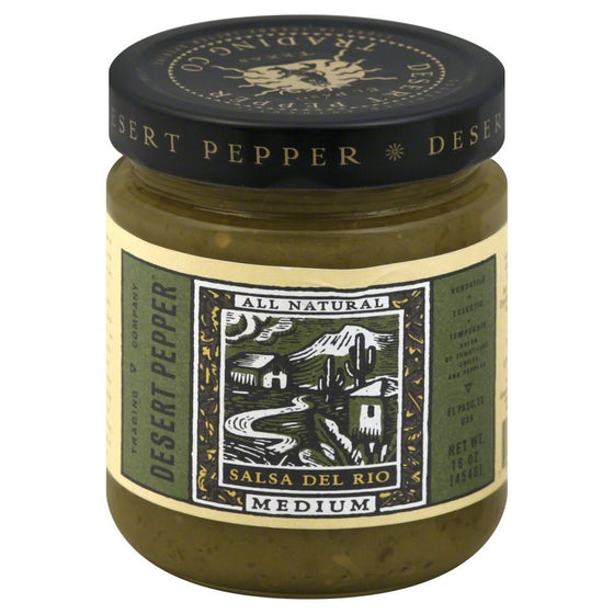 Desert Pepper, Salsa Del Rio Med, 16-Ounce (6 Pack)