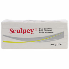 Polyform Sculpey III Polymer Clay 1 Pound White S31-001