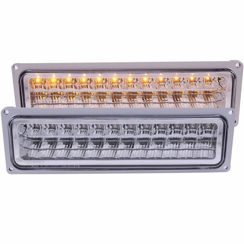 Anzo USA 511048 Chevrolet Full Amber LED Parking Light Assembly - (Sold in Pairs)