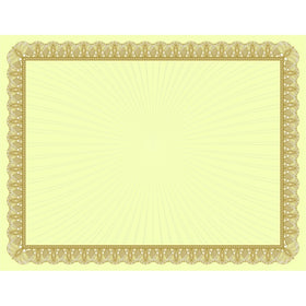 Great Papers! Metallic Gold Value Certificate, 8.5" x 11", 100 Count (961035)