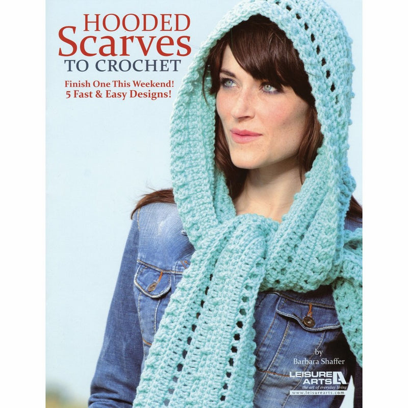 Leisure Arts-Hooded Scarves to Crochet