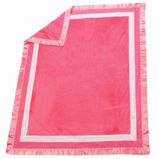 One Grace Place Simplicity Hot Pink Medium Quilt, Hot Pink and White