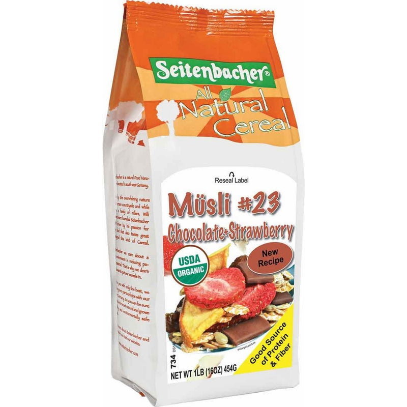 Seitenbacher Musli #23 Chocolate Strawberry, 16 Ounce