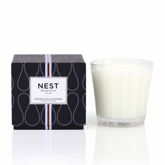 NEST Fragrances 3-Wick Candle- Cedar Leaf & Lavendar, 21.2 oz