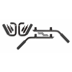 Genuine GraBarsUSA Solid Steel Handles for JK Wrangler 4-Door Front & Rear (BLACK 1005)
