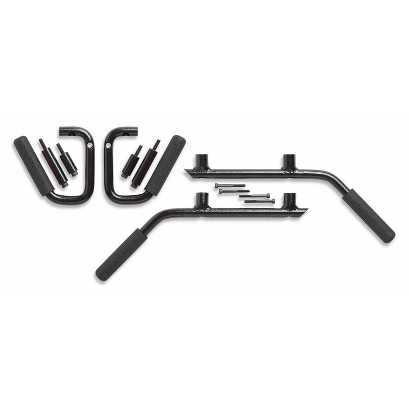 Genuine GraBarsUSA Solid Steel Handles for JK Wrangler 4-Door Front & Rear (BLACK 1005)