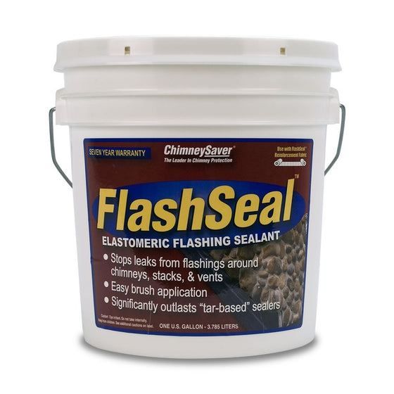 Chimney Saver Flash Seal Sealant 1 Gallon (Black) (Fabric Not Included)