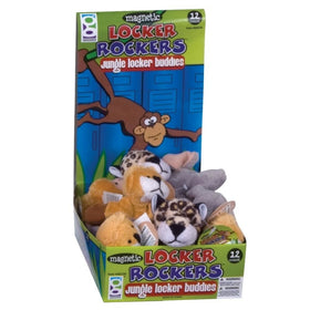 Raymond Geddes Jungle Locker Buddies Plush Magnet, 12 Pack (68236)