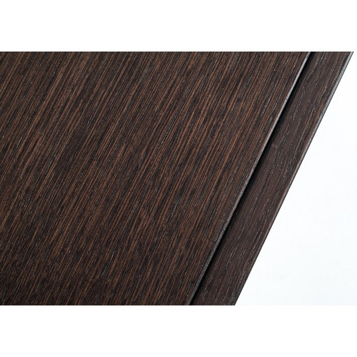 4 Drawer Contemporary Chest with Textured Detail and LED Light, Dark Brown - BM216791