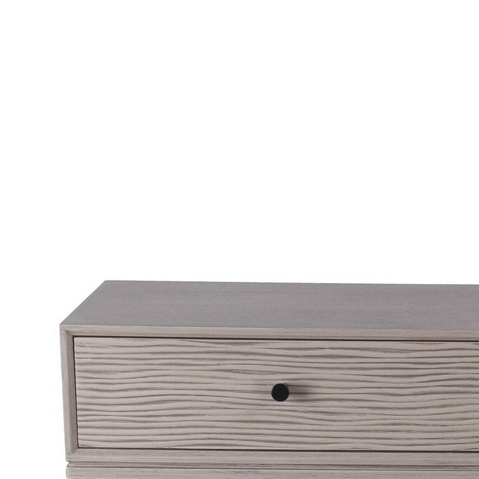 2 Drawer Wooden Console Table with Turned Legs, Taupe Gray