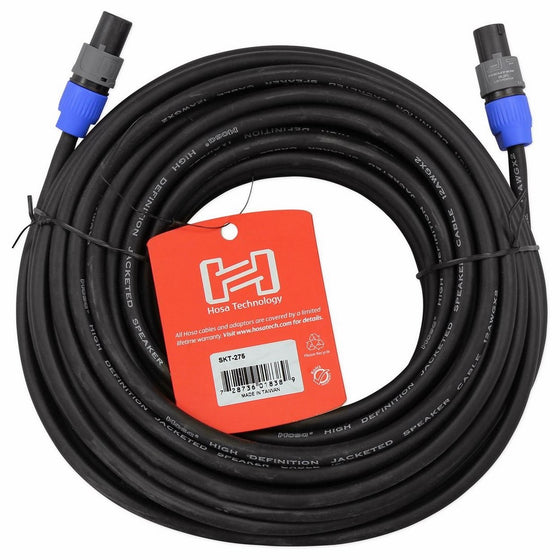 Hosa SKT-275 Neutrik speakON to Neutrik speakON Edge Speaker Cable, 75 feet