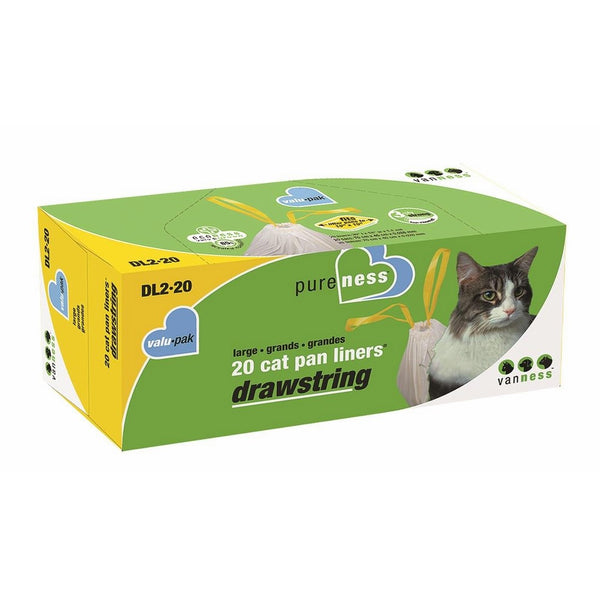 Van Ness Large Drawstring Valu-Pak Cat Pan Liners, 20 Count