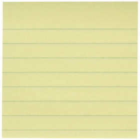 Post-it Notes, 3 in x 3 in, Canary Yellow, Lined, 6 Pads/Pack (5444)