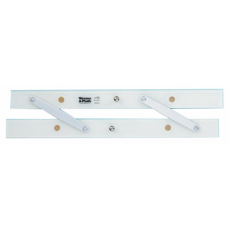 Weems & Plath Marine Navigation Parallel Ruler without Protractor Markings (15-Inch)