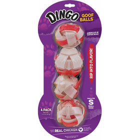 Dingo Goofballs Chicken and Raw Hide Chew, 4-Count