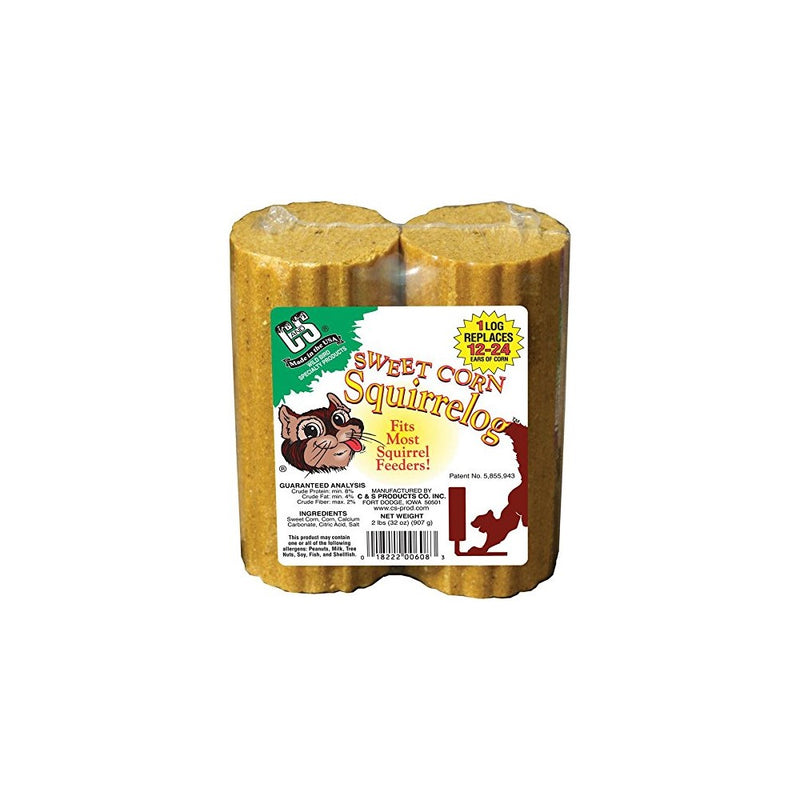 C & S Sweet Corn Squirrelog Refill Pack, 32-Ounce, 2-Pack