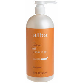 Alba Botanica Body Bath Gel, Island Citrus, 32 oz
