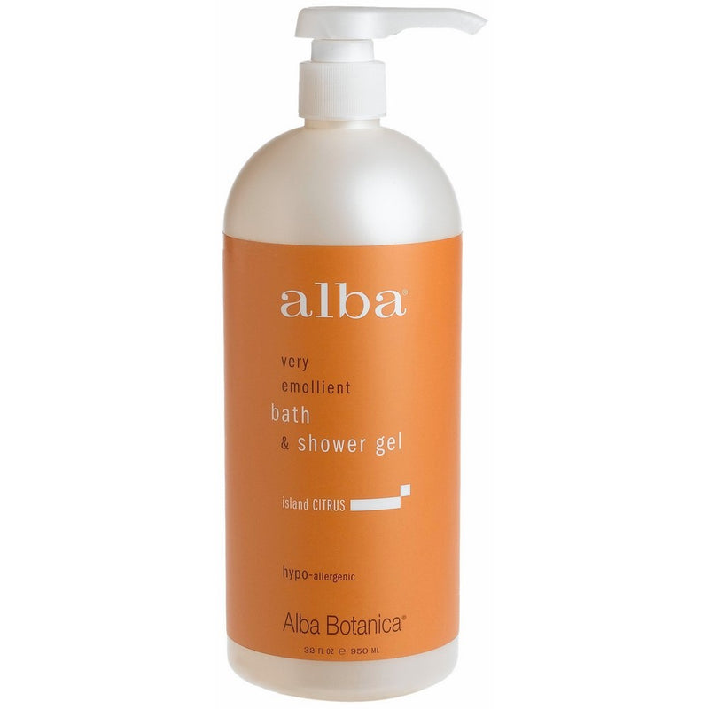 Alba Botanica Body Bath Gel, Island Citrus, 32 oz
