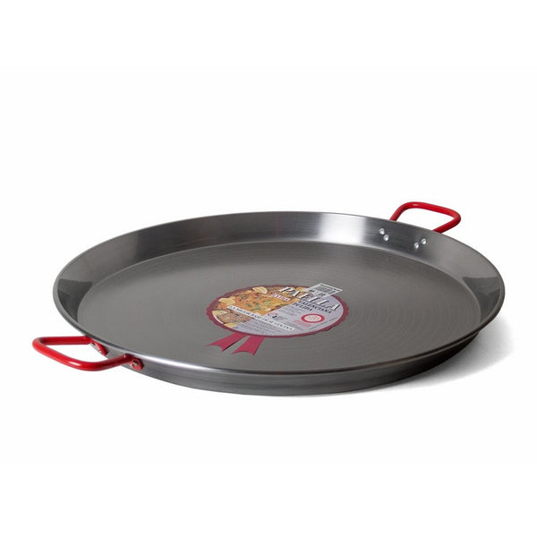 Garcima 22-Inch Carbon Steel Paella Pan, 55cm