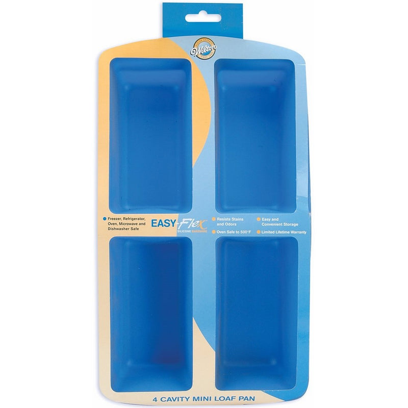 Wilton Easy Flex Silicone Four Cavity Mini Loaf Pan