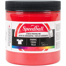 Special Fabric Screen Printing Ink 8 oz, Colour: Red