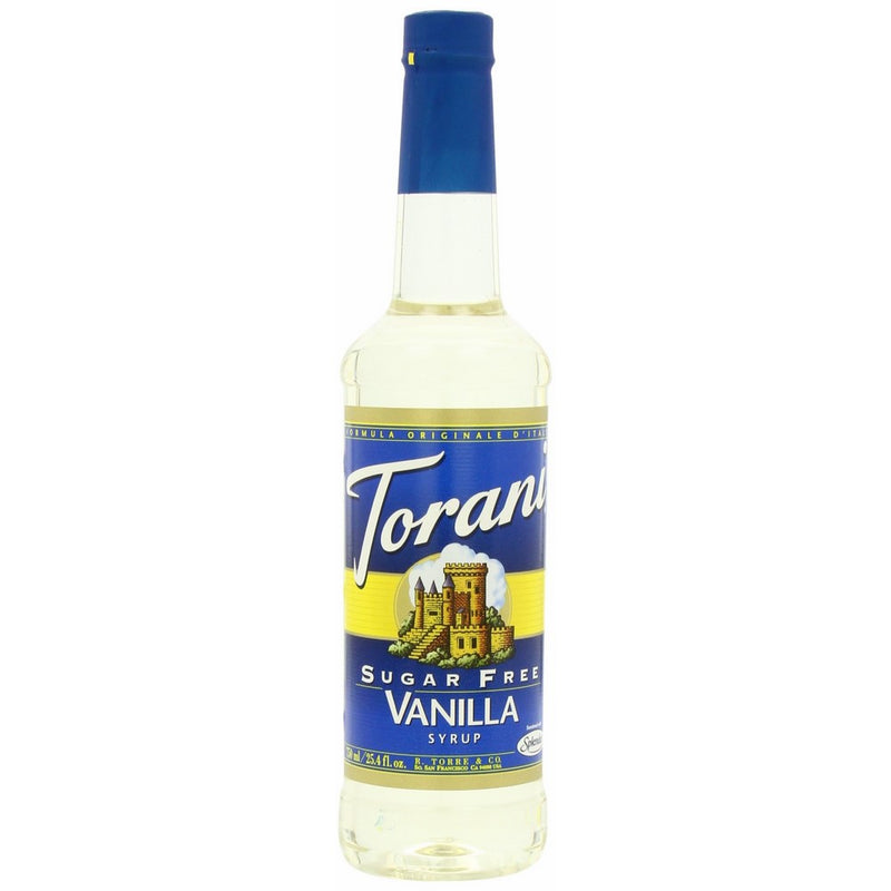 Torani Sugar-Free Syrup, Vanilla, 25.4-Ounce PET Bottles (Pack of 3)