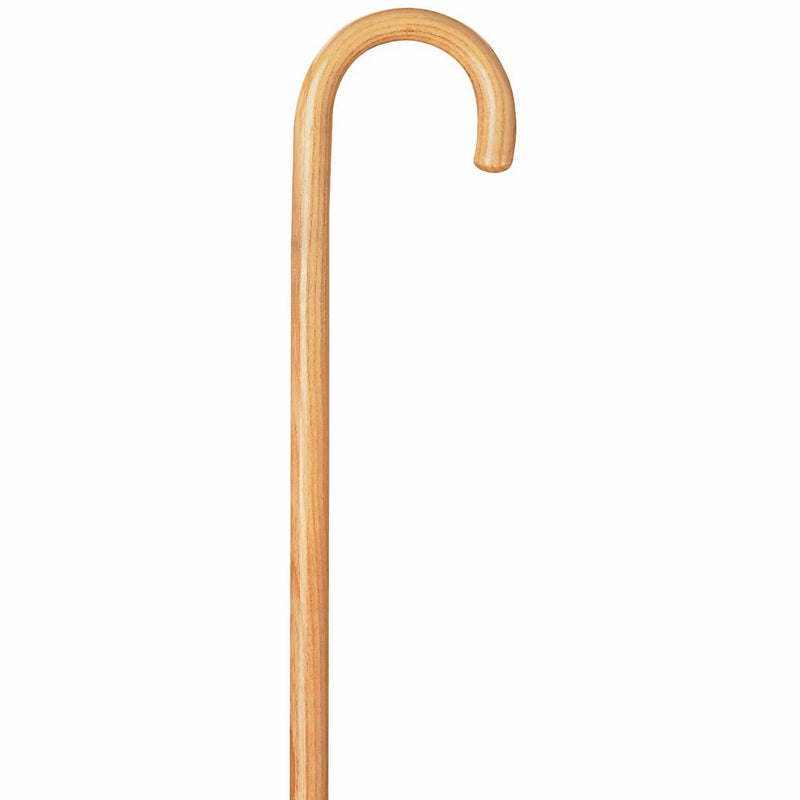 Carex, Round Handle Wood Cane, Natural Ash Finish, 36" Height, 7/8 Diameter, Traditional Style Walking Cane for Men and Women, Wooden Cane with Rubber Tip for Balance and Support