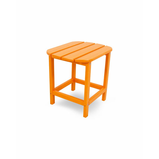 POLYWOOD SBT18TA South Beach 18" Outdoor Side Table, Tangerine