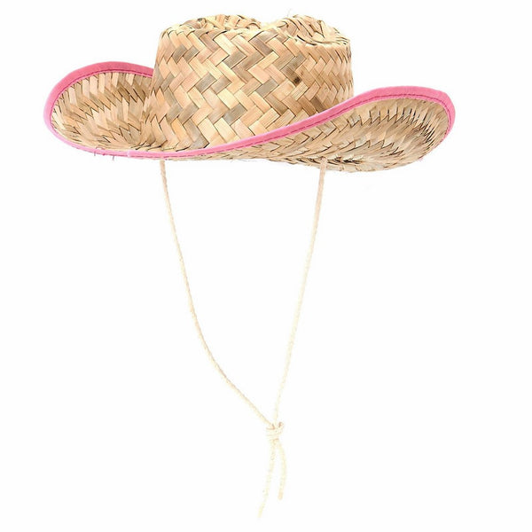 Kids Straw Cowboy Sheriff Party Hat W/star, 1 Pack, Color May Vary