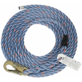 Safety Works 10096516 Rope Polysteel with Snaphook, 50-Foot