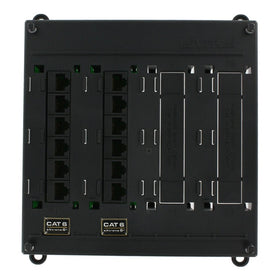 Leviton 476TM-612 Twist and Mount Patch Panel, 12 CAT 6 Ports