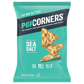 Popcorners Sea Salt, Popped Corn Chips, Gluten Free, Non-GMO (5oz/12 Pack) - Packaging May Vary