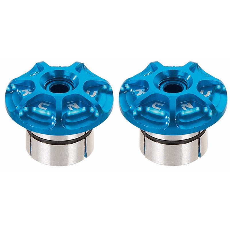 Kcnc embouts de guidon 18-21mm alu bleu