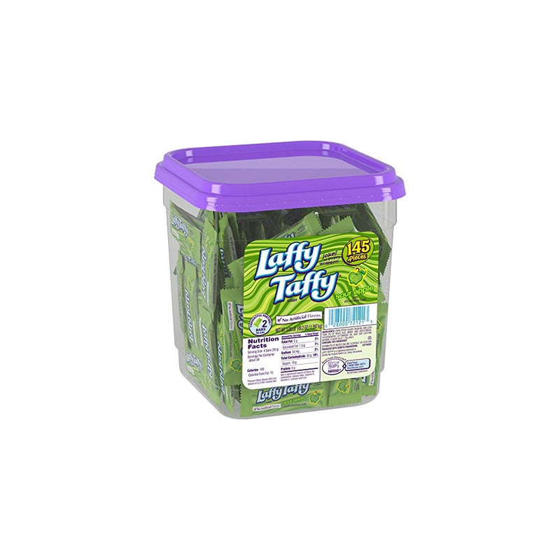 Laffy Taffy Candy Jar, Sour Apple, 145 Count