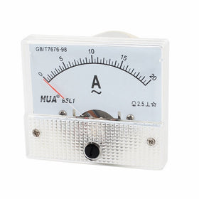 uxcell AC 0-20A Rectangle Analog Current Panel Ammeter Gauge Ampere Meter