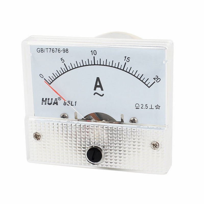 uxcell AC 0-20A Rectangle Analog Current Panel Ammeter Gauge Ampere Meter