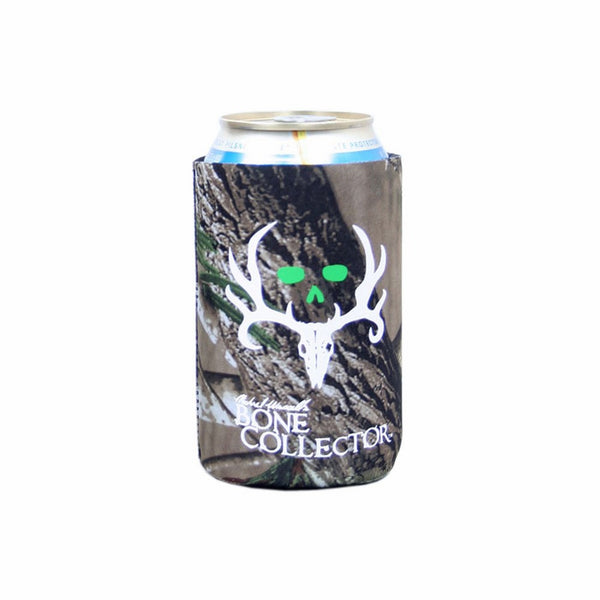 AES OPTICS Bone Collector Camo Can with Lime Green/White Logo