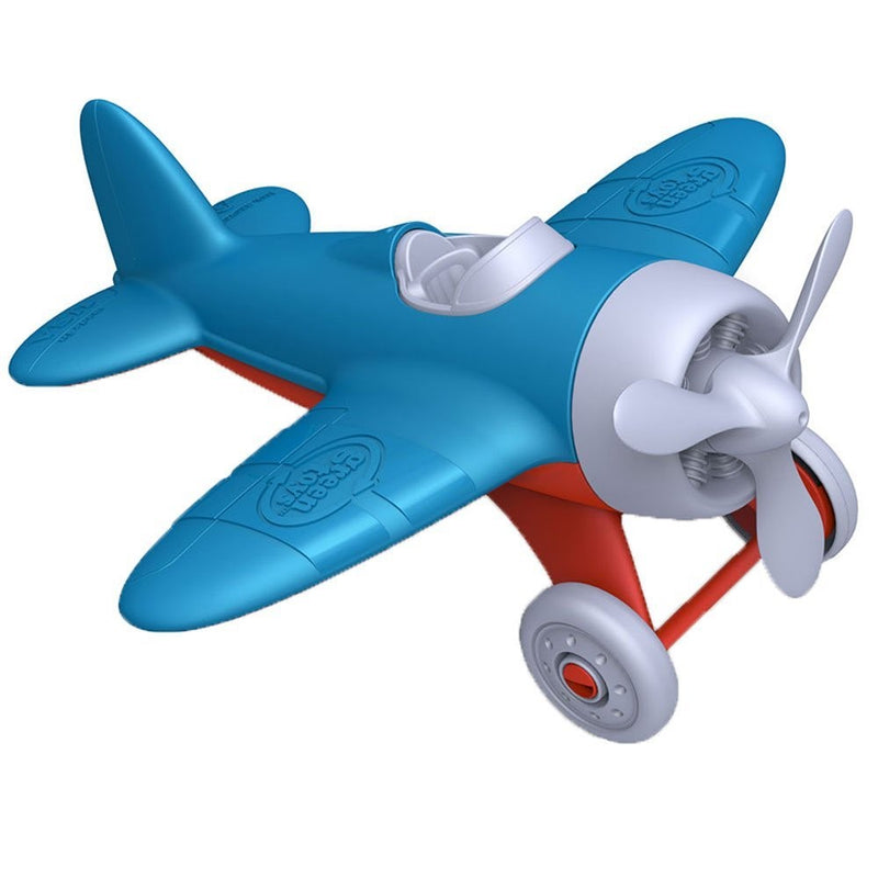 Green Toys Airplane - BPA, Phthalates Free, Blue Air Transport Toy for Introducing Aeronautical Knowledge, Improving Grasping Power. Toy Vehicles