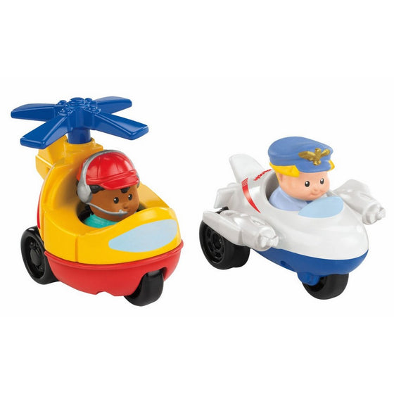 Fisher-Price Little People Wheelies Jet and Helicopter