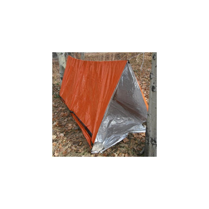 ThermaSave Reflective Tube Tent, 2 Person Reversible Cold/Hot Weather Emergency Shelter by Emergency Zone