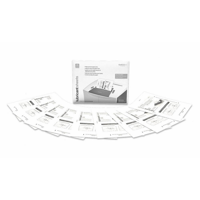 GoECOlife GLL12 12 Pack Shredder Lubricant Sheets (8.5X11 Inches) Shredder