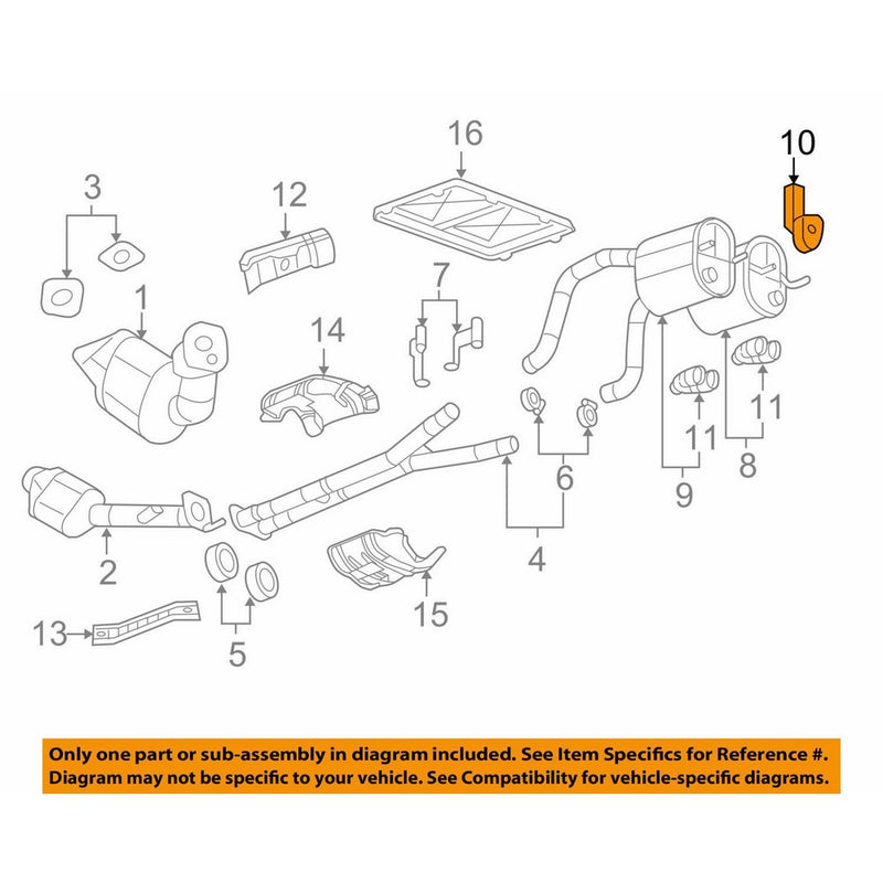General Motors 22822466, Exhaust Bracket