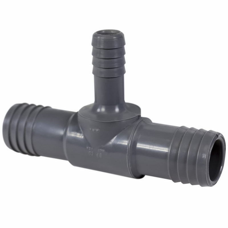 Genova Products 351475 Insert Reducing Tee Pipe Fitting, 1" x 1" x 1/2"