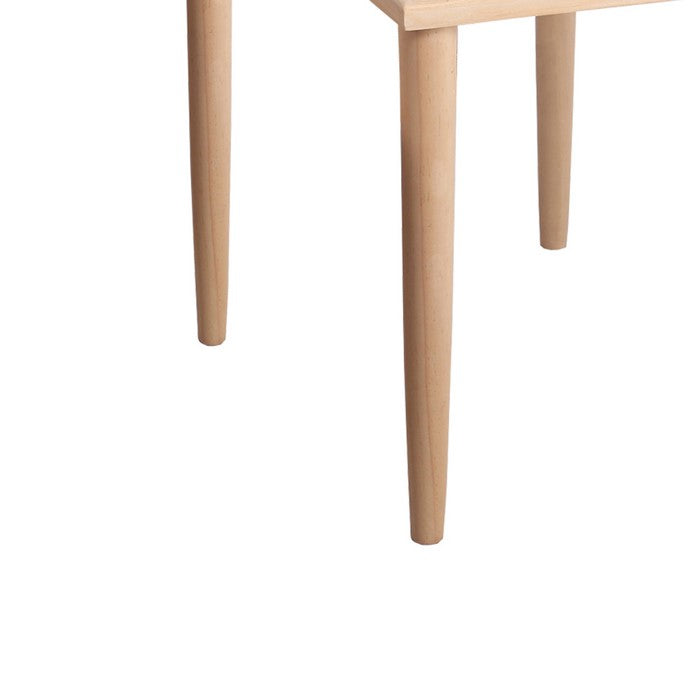 Wooden Accent Table with Lattice Design Top, Set of 3, Natural Brown